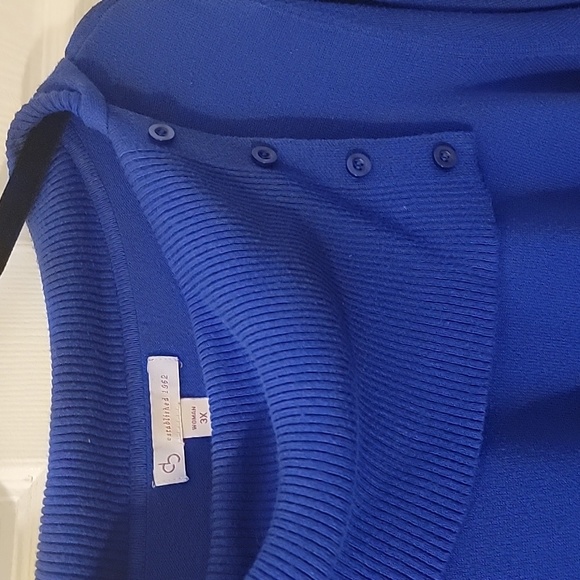 Blue Sweater Collar Shirt - Picture 6 of 8